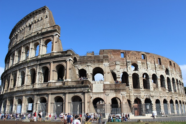Colosseum, ancient amphitheatre, Rome, Italy