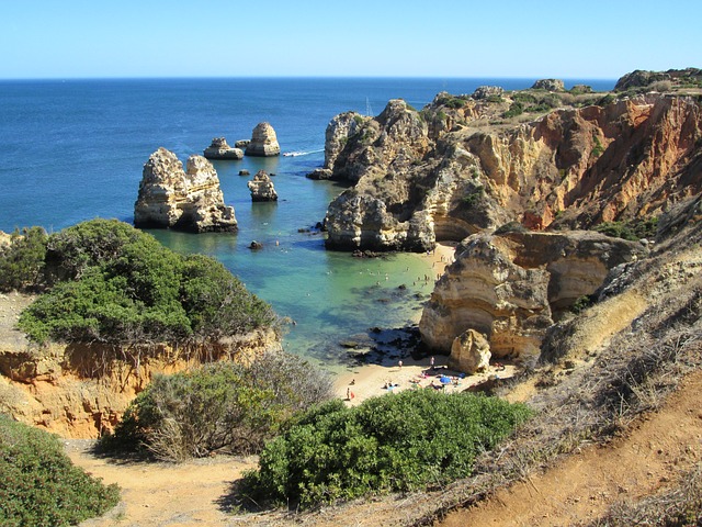 Lagos, Algarve, southern Portugal, cliffs, ocean
