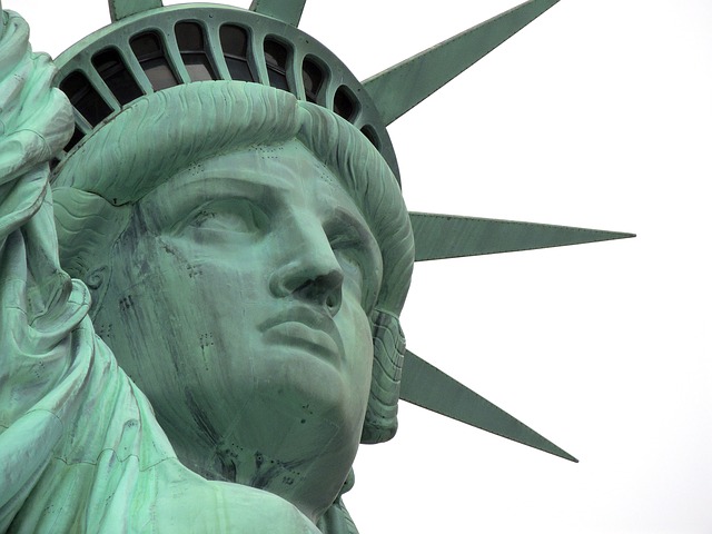 Statue of Liberty, New York, southern Manhattan